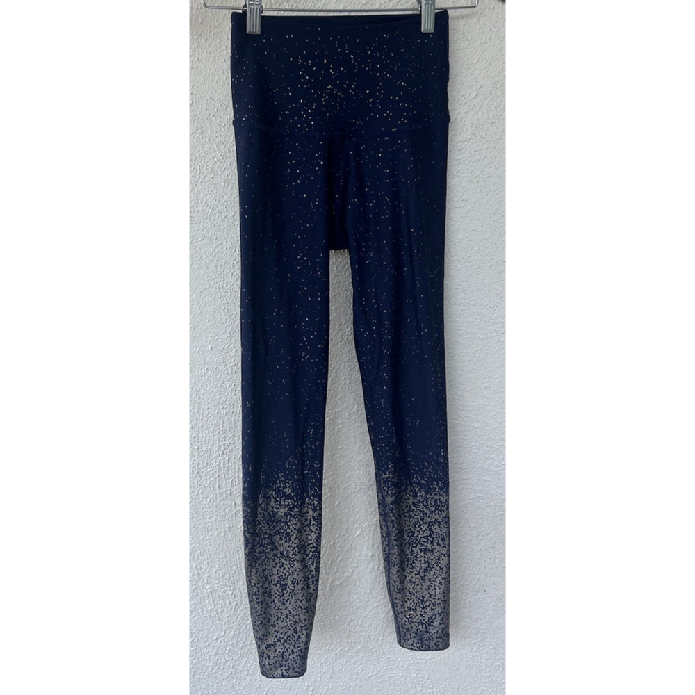 Beyond Yoga Alloy Ombré High Waisted Leggings Blue Iridescent Speckle Size Small